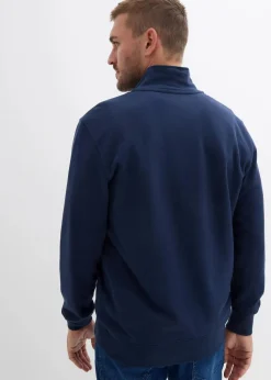 Herren bonprix Große Größen|Sweat|Troyer-Sweatshirt aus reiner Bio-Baumwolle