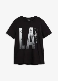 New T-Shirt aus reiner Bio-Baumwolle, Slim Fit Herren Große Größen|Shirts & Polos