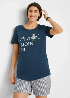 Damen bonprix Shirts & Tops|Nachhaltigere Materialien|T-Shirt aus Baumwollmix