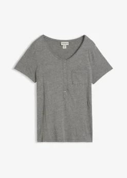 Damen bonprix Nachhaltigere Materialien|Shirts & Tops|T-Shirt aus Baumwoll-Viskose-Mix