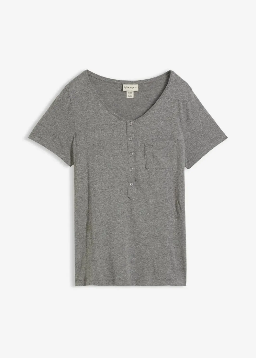 Damen bonprix Nachhaltigere Materialien|Shirts & Tops|T-Shirt aus Baumwoll-Viskose-Mix