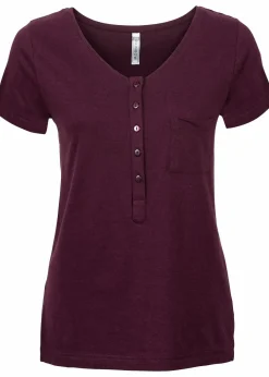Damen bonprix Shirts & Tops|Nachhaltigere Materialien|T-Shirt aus Baumwoll-Viskose-Mix