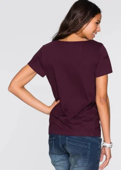 Damen bonprix Shirts & Tops|Nachhaltigere Materialien|T-Shirt aus Baumwoll-Viskose-Mix