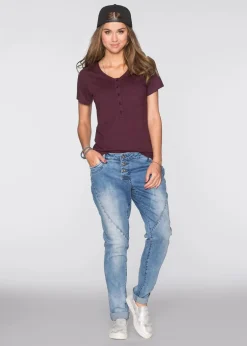 Damen bonprix Shirts & Tops|Nachhaltigere Materialien|T-Shirt aus Baumwoll-Viskose-Mix