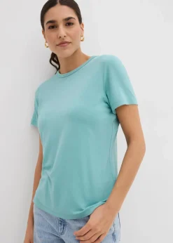 Discount T-Shirt aus fließender Viskose Damen Nachhaltigere Materialien|Shirts & Tops