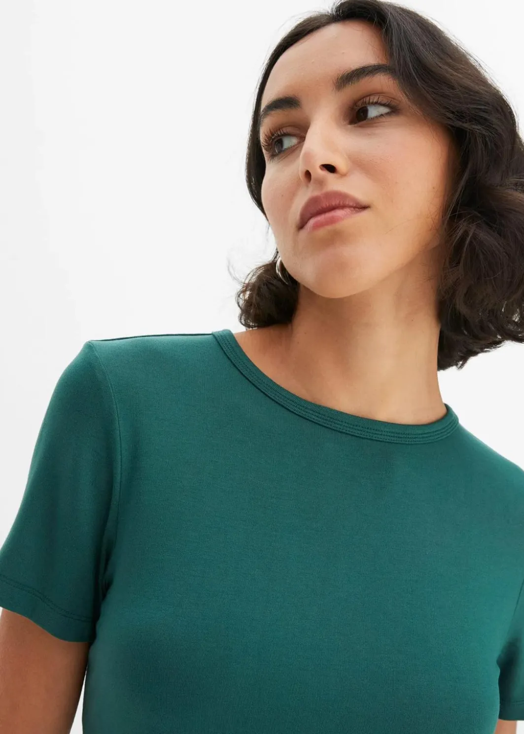 Damen bonprix Nachhaltigere Materialien|Shirts & Tops|T-Shirt aus fließender Viskose
