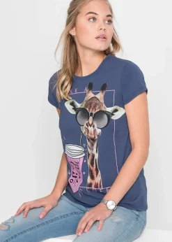 Best T-Shirt aus reiner Baumwolle Damen Shirts & Tops