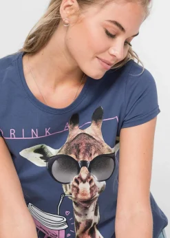Best T-Shirt aus reiner Baumwolle Damen Shirts & Tops