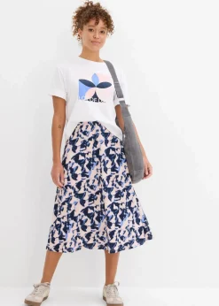 T-Shirt aus reiner Baumwolle Damen Shirts & Tops|Nachhaltigere Materialien