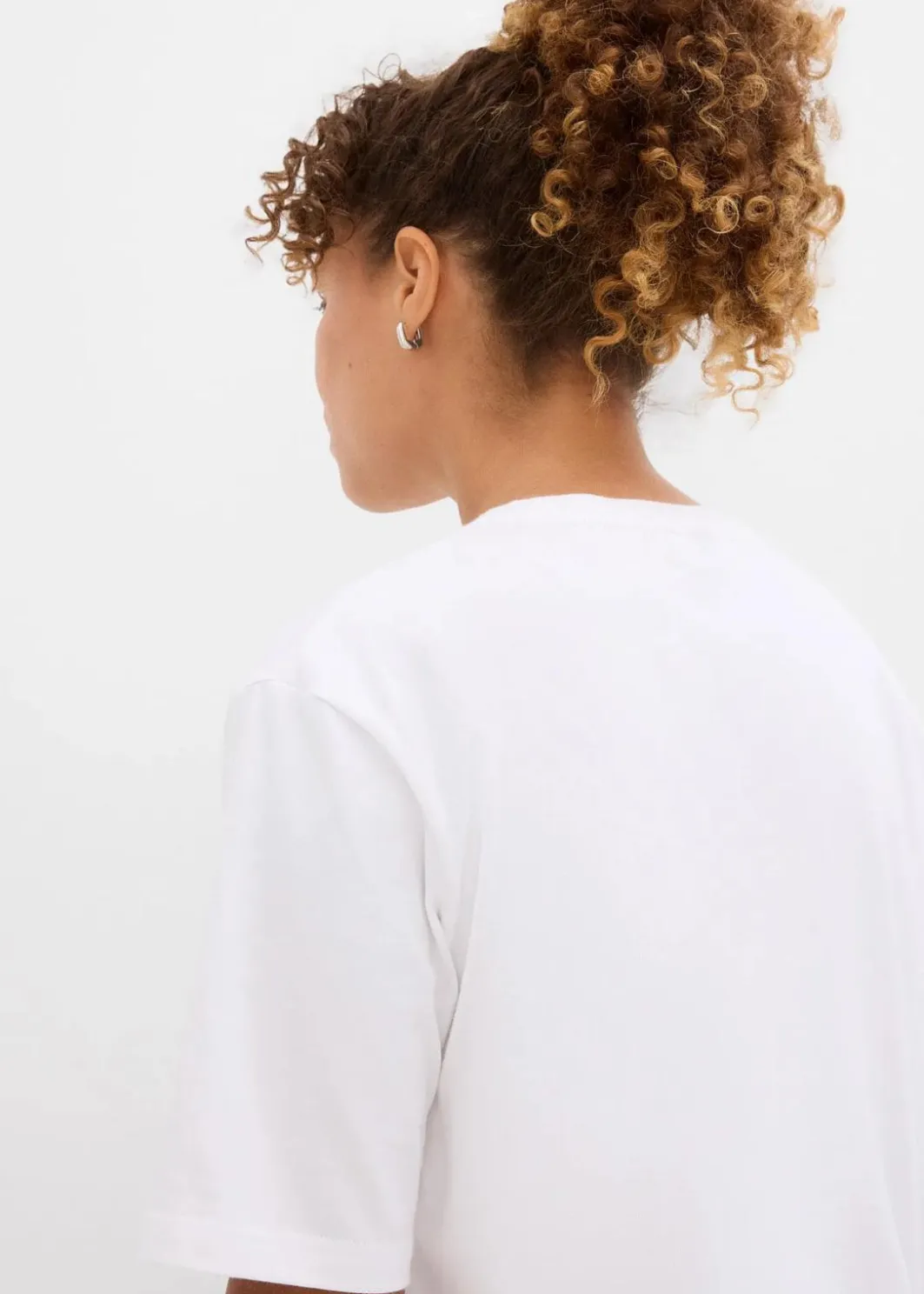 T-Shirt aus reiner Baumwolle Damen Shirts & Tops|Nachhaltigere Materialien
