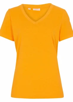 Damen bonprix Shirts & Tops|Basics|T-Shirt aus reiner Baumwolle