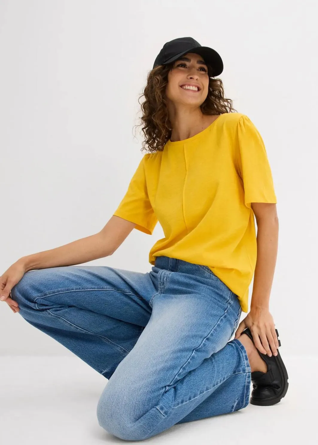 Sale T-Shirt aus reiner Baumwolle Damen Nachhaltigere Materialien|Shirts & Tops