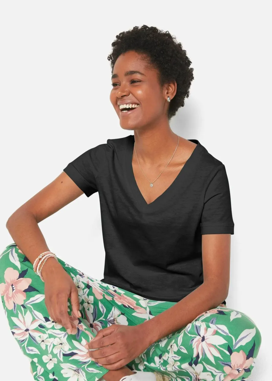 Damen bonprix Bekleidung·Röcke|Basics|T-Shirt aus reiner Baumwolle