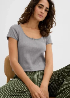 Sale T-Shirt aus reiner Baumwolle Damen Shirts & Tops