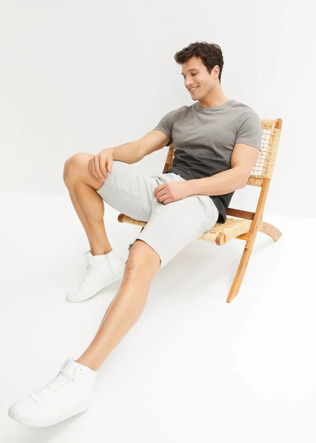 Herren bonprix Große Größen|Shirts & Polos|T-Shirt aus reiner Baumwolle, Slim Fit