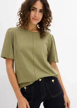 Damen bonprix Shirts & Tops|Nachhaltigere Materialien|T-Shirt aus reiner Baumwolle