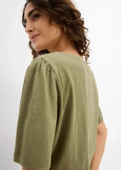Damen bonprix Shirts & Tops|Nachhaltigere Materialien|T-Shirt aus reiner Baumwolle