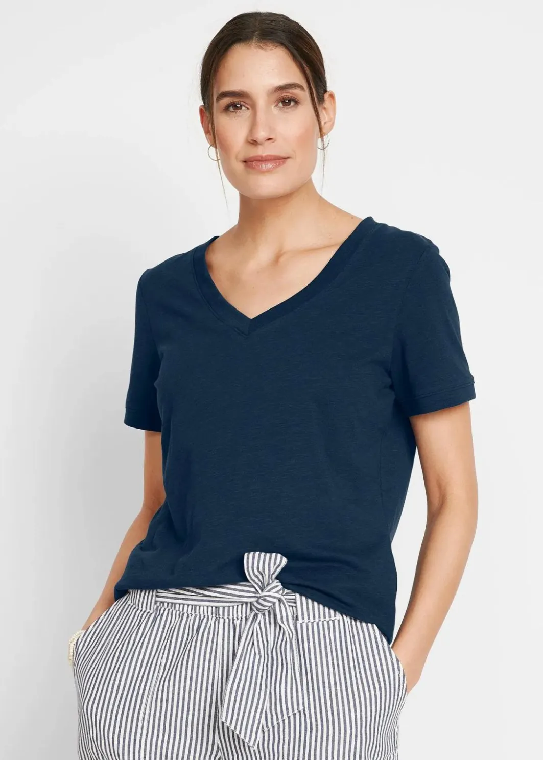 Clearance T-Shirt aus reiner Baumwolle Damen Shirts & Tops|Basics