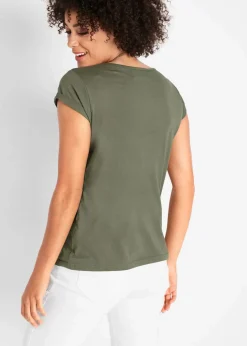 Discount T-Shirt aus reiner Baumwolle Damen Shirts & Tops|Basics