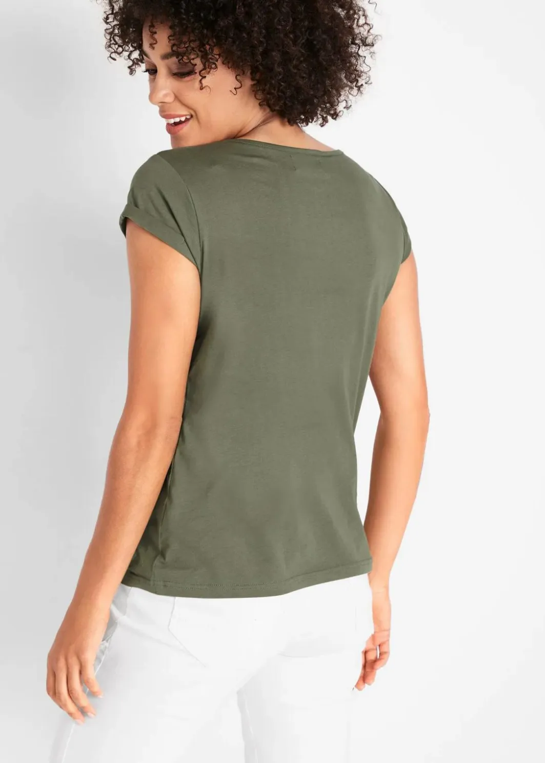 Discount T-Shirt aus reiner Baumwolle Damen Shirts & Tops|Basics
