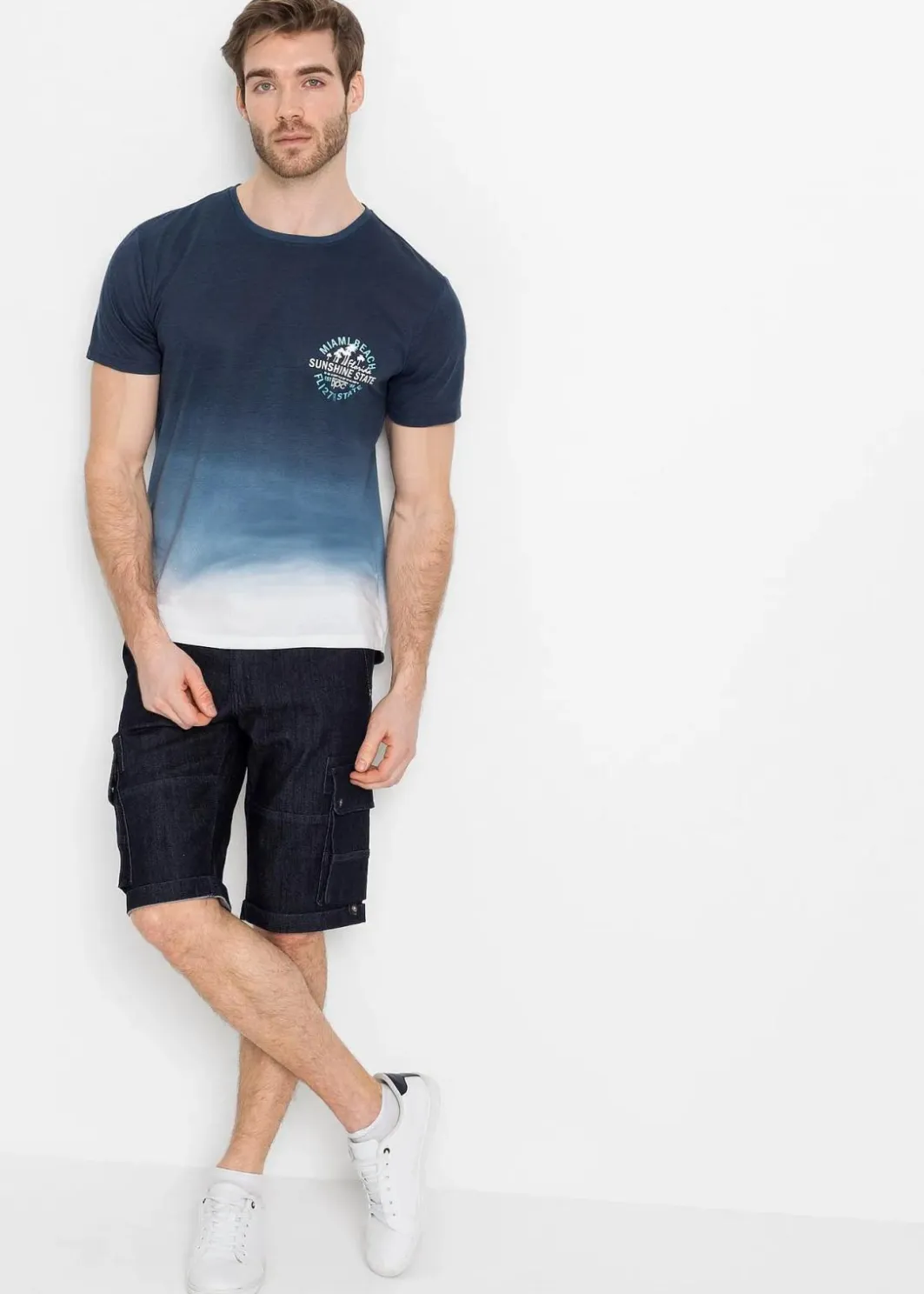 Herren bonprix Große Größen|Shirts & Polos|T-Shirt aus reiner Baumwolle
