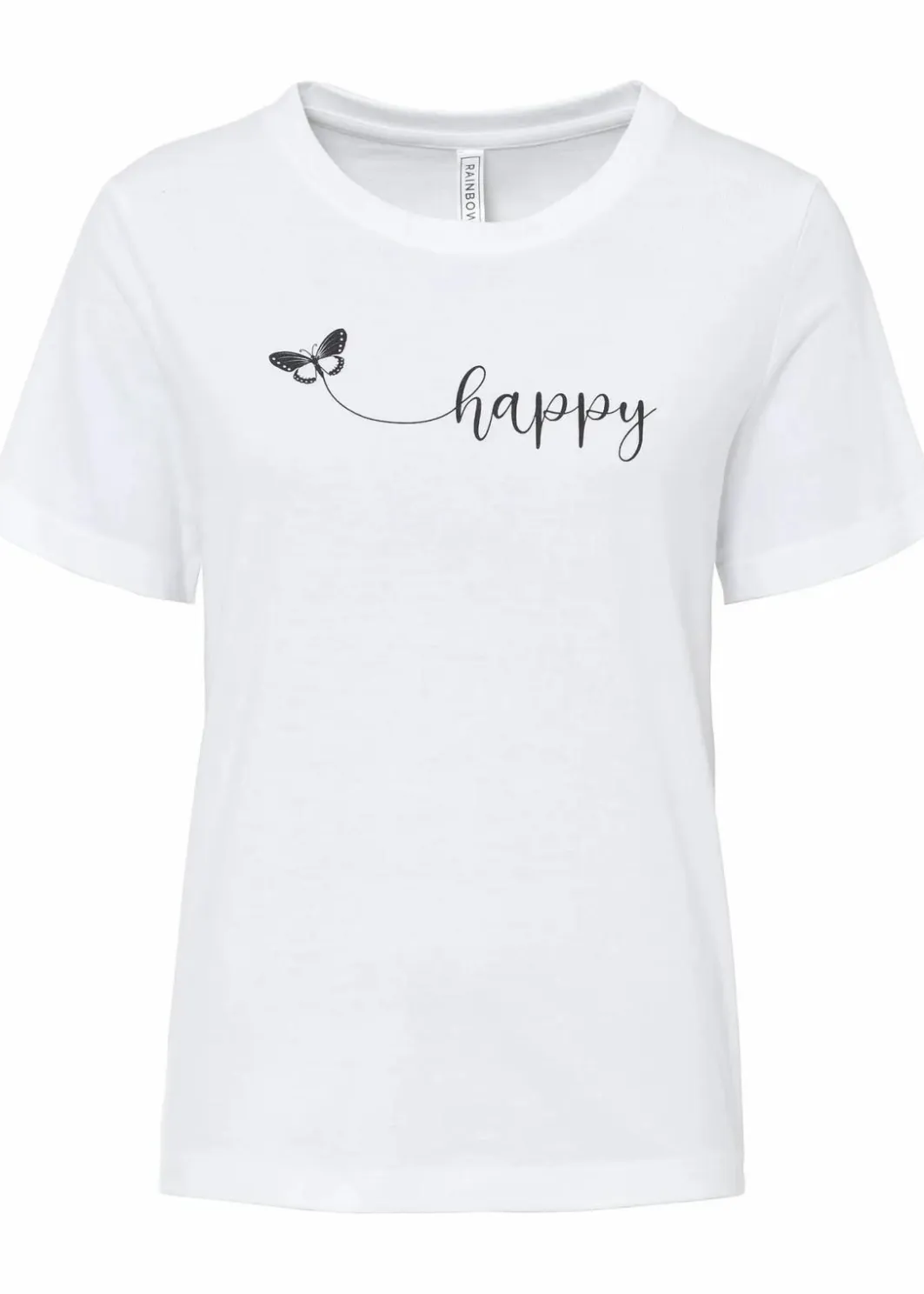 Discount T-Shirt aus reiner Baumwolle Damen Shirts & Tops