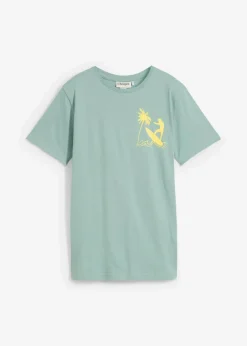 Hot T-Shirt aus reiner Baumwolle mit großem Rückendruck Kinder Jungen 9-16 Jahre·Shirts