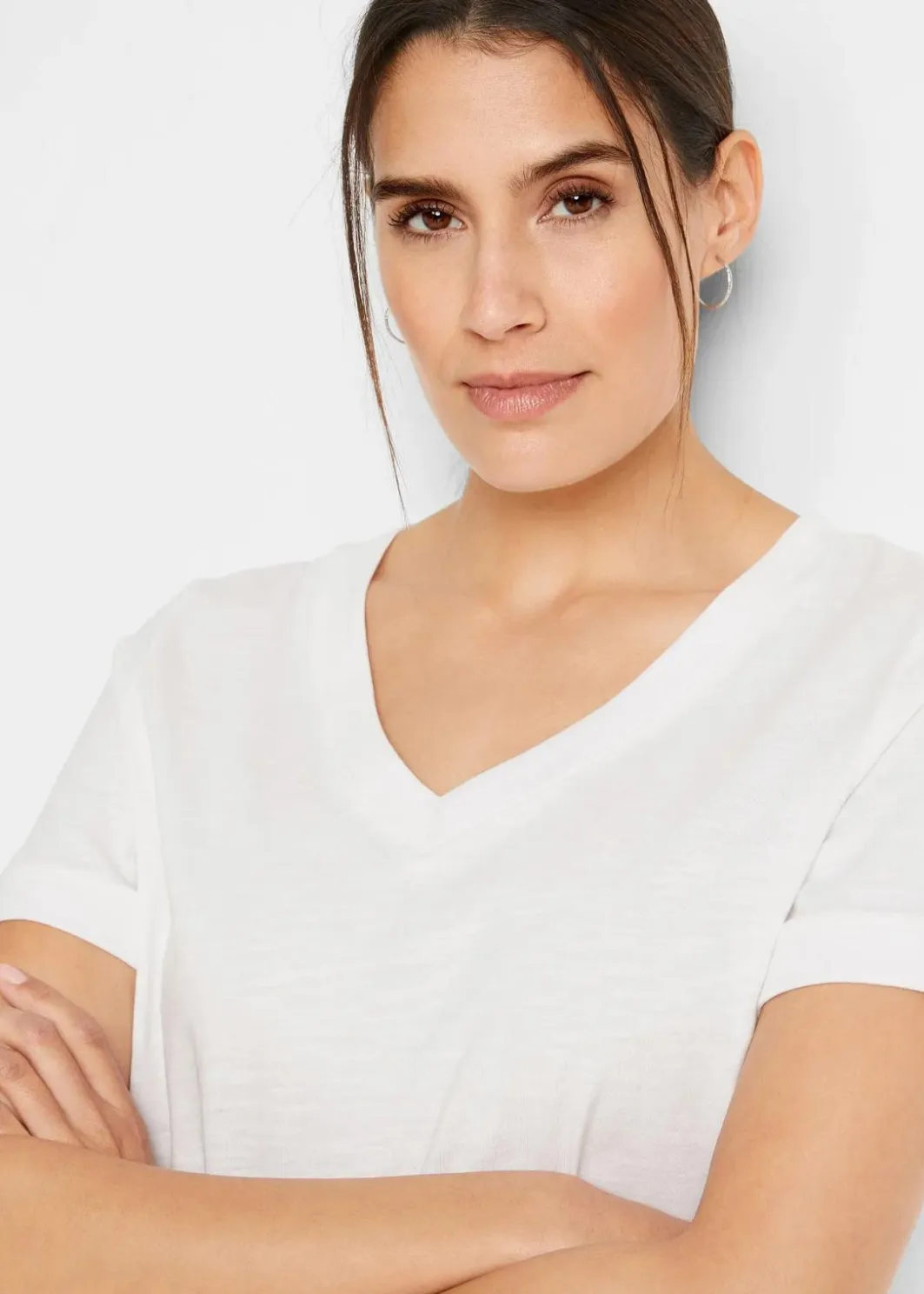 Outlet T-Shirt aus reiner Baumwolle Damen Shirts & Tops|Basics