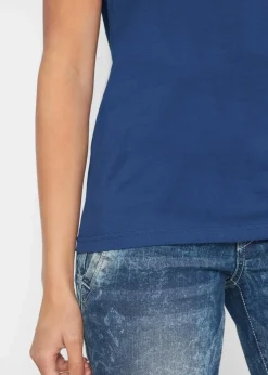 Damen bonprix Shirts & Tops|Basics|T-Shirt aus reiner Baumwolle