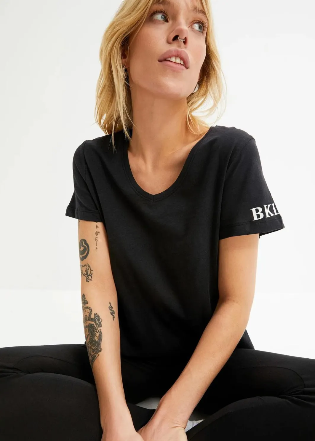 Best T-Shirt aus reiner Baumwolle Damen Shirts & Tops
