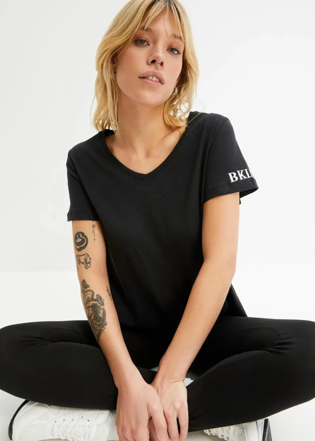 Best T-Shirt aus reiner Baumwolle Damen Shirts & Tops