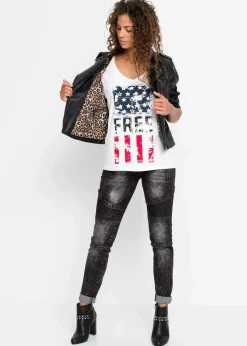 Sale T-Shirt aus reiner Baumwolle Damen Shirts & Tops