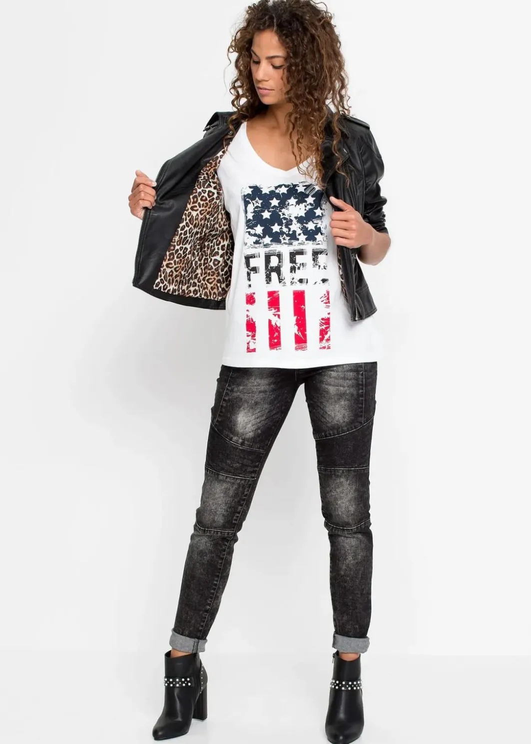 Sale T-Shirt aus reiner Baumwolle Damen Shirts & Tops