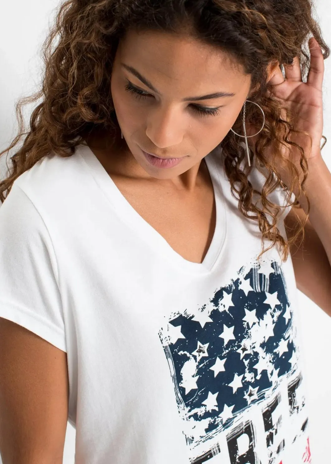 Sale T-Shirt aus reiner Baumwolle Damen Shirts & Tops