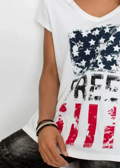 Sale T-Shirt aus reiner Baumwolle Damen Shirts & Tops