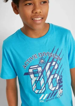 Kinder bonprix Jungen 9-16 Jahre·Mehrfachpacks|Jungen 9-16 Jahre·Shirts|T-Shirt aus reiner Bio-Baumwolle (2er Pack)