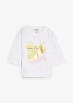 Damen bonprix Shirts & Tops|Nachhaltigere Materialien|T-Shirt aus reiner Bio-Baumwolle