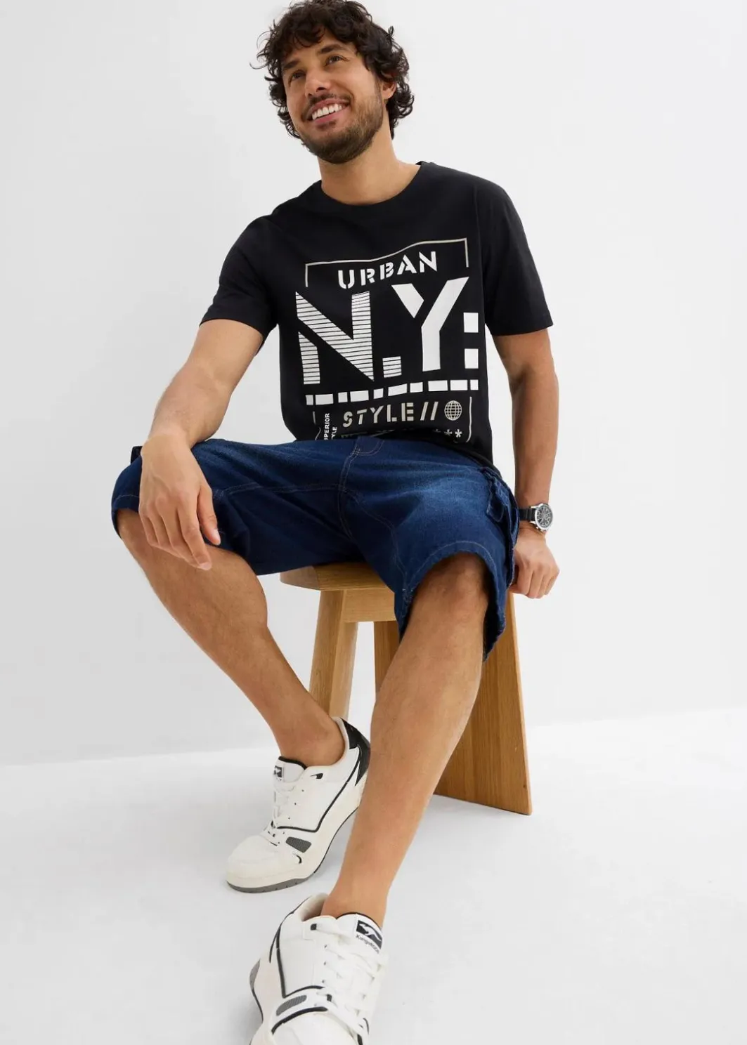 T-Shirt aus reiner Bio-Baumwolle Herren Große Größen|Shirts & Polos