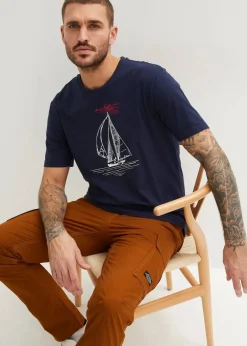 Herren bonprix Große Größen|Shirts & Polos|T-Shirt aus reiner Bio-Baumwolle (2er Pack)