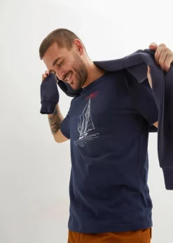 Herren bonprix Große Größen|Shirts & Polos|T-Shirt aus reiner Bio-Baumwolle (2er Pack)