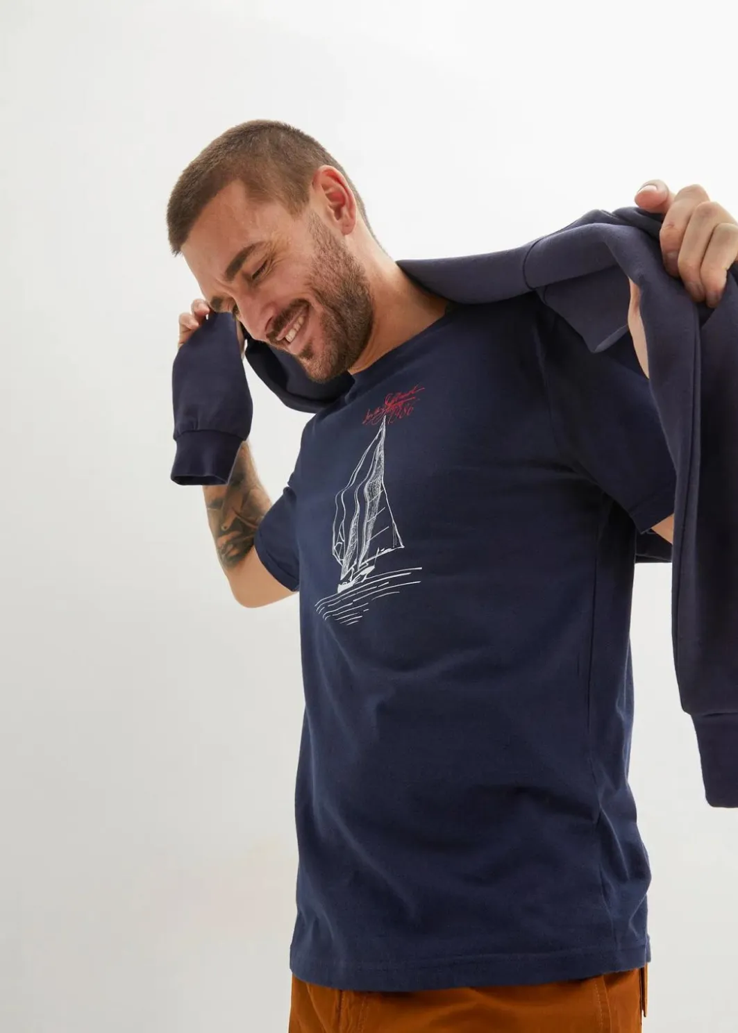 Herren bonprix Große Größen|Shirts & Polos|T-Shirt aus reiner Bio-Baumwolle (2er Pack)