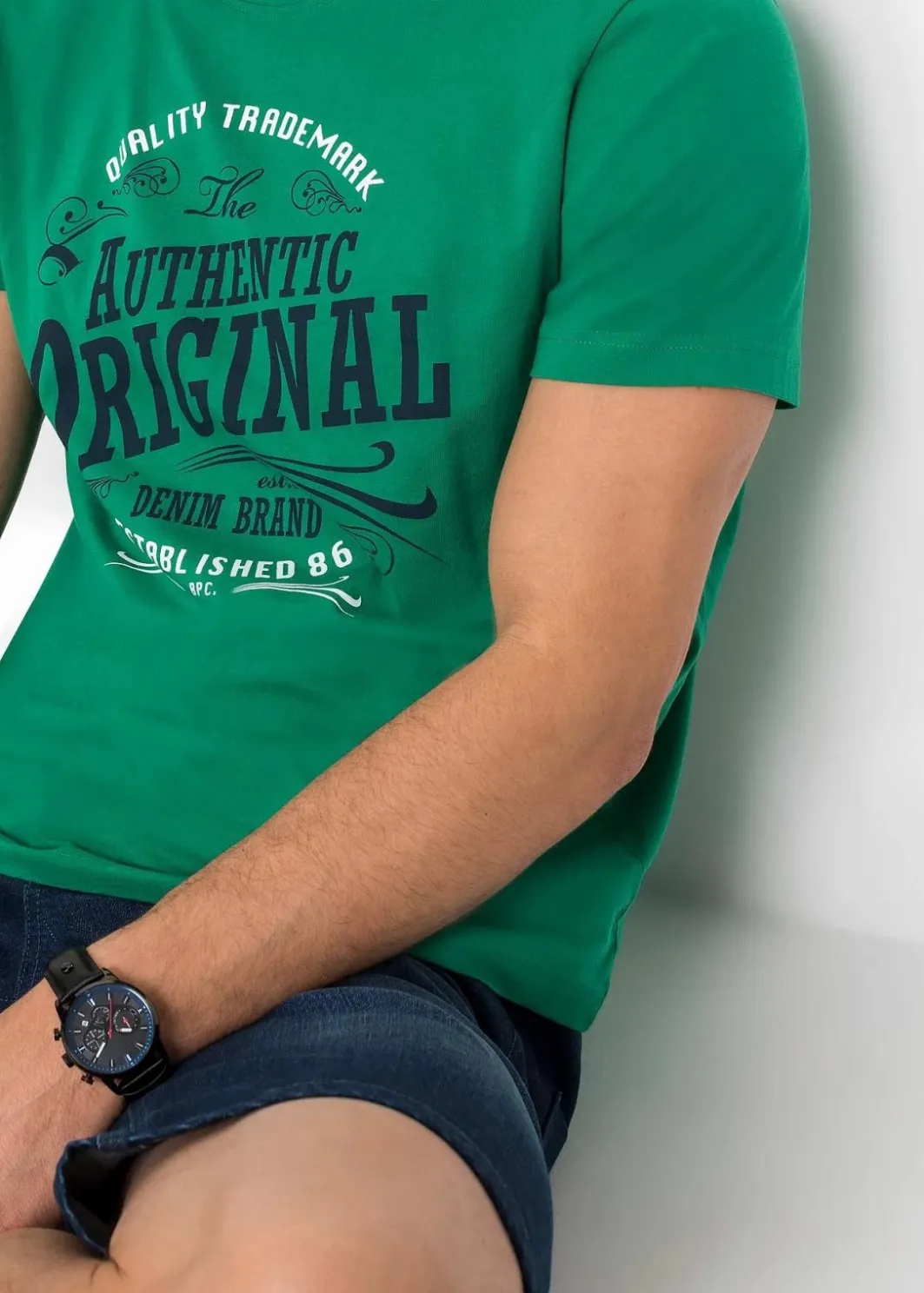 Outlet T-Shirt aus reiner Bio-Baumwolle (2er Pack) Herren Shirts & Polos|Große Größen