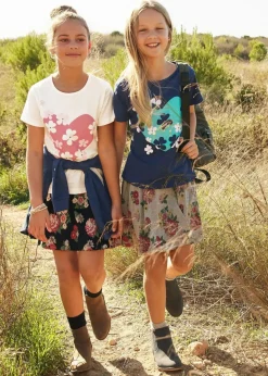 Kinder bonprix Mädchen 9-16 Jahre·Mehrfachpacks|Mädchen 9-16 Jahre·Shirts & Blusen|T-Shirt aus reiner Bio-Baumwolle(2er Pack)