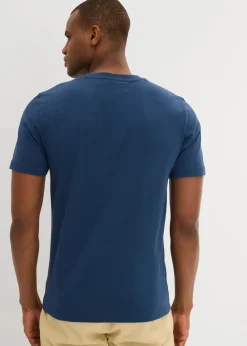 Herren bonprix Große Größen|Basics|T-Shirt aus reiner Bio-Baumwolle (2er Pack)