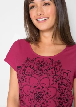 Discount T-Shirt aus reiner Bio-Baumwolle Damen Shirts & Tops|Nachhaltigere Materialien