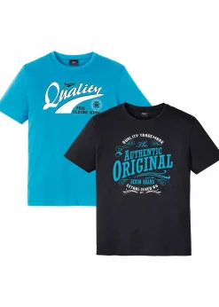 Herren bonprix Große Größen|Shirts & Polos|T-Shirt aus reiner Bio-Baumwolle (2er Pack)