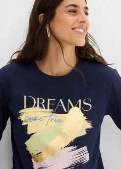 Damen bonprix Nachhaltigere Materialien|Shirts & Tops|T-Shirt aus reiner Bio-Baumwolle