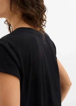 Damen bonprix Bekleidung·Röcke|Nachhaltigere Materialien|T-Shirt aus reiner Bio-Baumwolle (2er Pack)