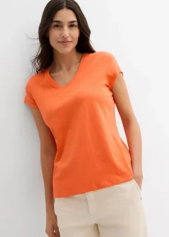 Damen bonprix Bekleidung·Röcke|Basics|T-Shirt aus reiner Bio-Baumwolle (2er Pack)