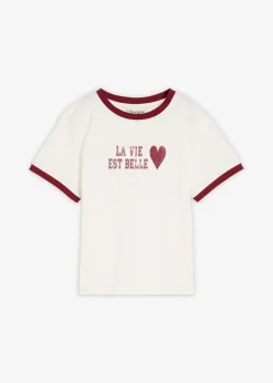 New T-Shirt aus reiner Bio-Baumwolle Kinder Mädchen 9-16 Jahre·Shirts & Blusen|Mädchen 2-8 Jahre·Nachhaltigere Materialien